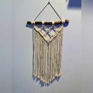 Handmade macrame wall decoration (shelves not included)